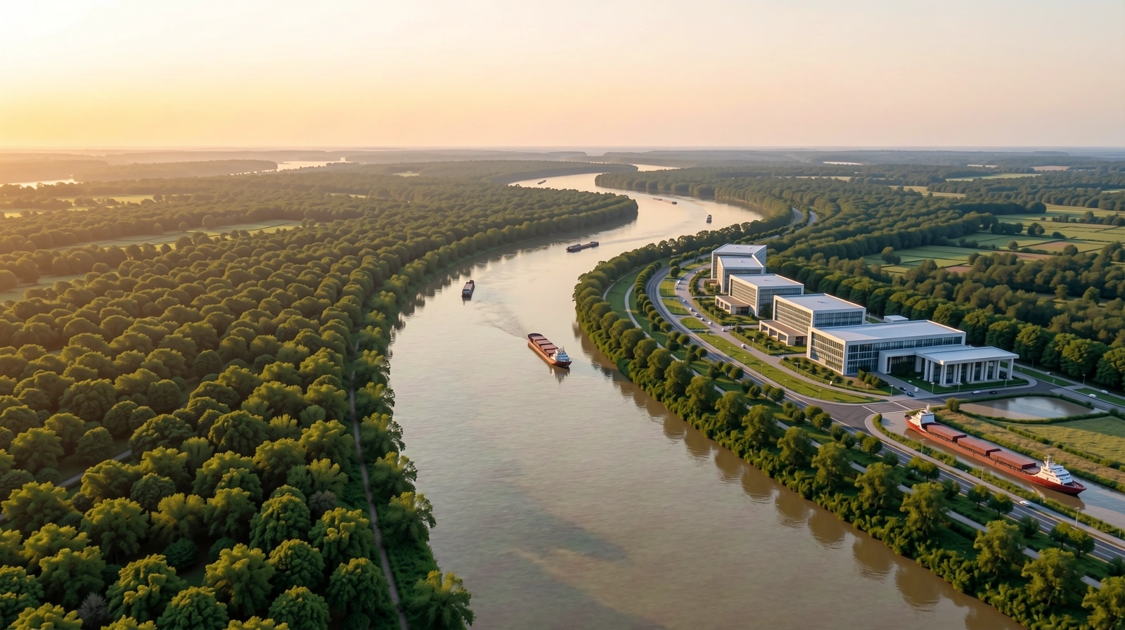 Mekong River landscape representing regional economic flow
